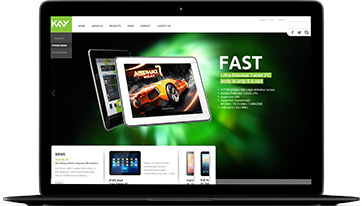 Website Kay Electronic product Responsive design
